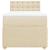 Pat box spring cu saltea, crem, 90x190 cm, textil GartenMobel Dekor