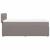 Pat box spring cu saltea, gri taupe, 90x200 cm, textil GartenMobel Dekor