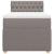 Pat box spring cu saltea, gri taupe, 90x200 cm, textil GartenMobel Dekor