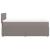 Pat box spring cu saltea, gri taupe, 100x200 cm, textil GartenMobel Dekor
