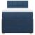 Pat box spring cu saltea, albastru, 100x200 cm, textil GartenMobel Dekor