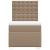 Pat box spring cu saltea, cappuccino, 100x200cm piele ecologică GartenMobel Dekor
