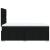 Pat box spring cu saltea, negru, 120x200 cm, textil GartenMobel Dekor