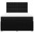 Pat box spring cu saltea, negru, 140x200 cm, textil GartenMobel Dekor