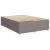 Pat box spring cu saltea, gri taupe, 160x200 cm material textil GartenMobel Dekor