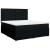 Pat box spring cu saltea, negru, 180x200 cm, catifea GartenMobel Dekor