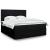 Pat box spring cu saltea, negru, 180x200 cm, catifea GartenMobel Dekor