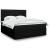 Pat box spring cu saltea, negru, 180x200 cm, catifea GartenMobel Dekor