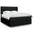 Pat box spring cu saltea, negru, 180x200 cm, catifea GartenMobel Dekor