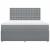 Pat continental, gri deschis, 180x200 cm, material textil GartenMobel Dekor