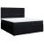Pat box spring cu saltea, negru, 180x200 cm, catifea GartenMobel Dekor