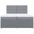Pat box spring cu saltea, gri deschis, 200x200 cm, textil GartenMobel Dekor