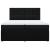 Pat box spring cu saltea, negru, 200x200 cm, textil GartenMobel Dekor