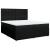 Pat box spring cu saltea, negru, 200x200 cm, textil GartenMobel Dekor