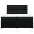 Pat box spring cu saltea, negru, 200x200 cm, textil GartenMobel Dekor