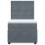 Pat box spring cu saltea, gri închis, 80x200 cm, catifea GartenMobel Dekor