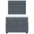 Pat box spring cu saltea, gri închis, 80x200 cm, catifea GartenMobel Dekor