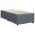 Pat box spring cu saltea, gri închis, 80x200 cm, catifea GartenMobel Dekor