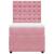Pat box spring cu saltea, roz, 80x200 cm, catifea GartenMobel Dekor