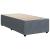Pat box spring cu saltea, gri închis, 90x190 cm, catifea GartenMobel Dekor