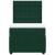 Pat box spring cu saltea, verde închis, 90x190 cm, catifea GartenMobel Dekor