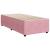 Pat box spring cu saltea, roz, 90x190 cm, catifea GartenMobel Dekor