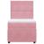 Pat box spring cu saltea, roz, 90x200 cm, catifea GartenMobel Dekor