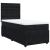 Pat box spring cu saltea, negru, 90x200 cm, catifea GartenMobel Dekor