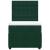 Pat box spring cu saltea, verde închis, 100x200 cm, catifea GartenMobel Dekor