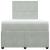 Pat box spring cu saltea, gri deschis, 120x190 cm, catifea GartenMobel Dekor