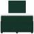 Pat box spring cu saltea, verde închis, 120x190 cm, catifea GartenMobel Dekor