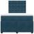 Pat box spring cu saltea, albastru închis, 120x190 cm, catifea GartenMobel Dekor
