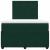 Pat box spring cu saltea, verde închis, 120x200 cm, catifea GartenMobel Dekor