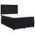 Pat box spring cu saltea, negru, 140x190 cm, catifea GartenMobel Dekor