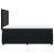 Pat box spring cu saltea, negru, 140x190 cm, catifea GartenMobel Dekor