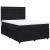 Pat box spring cu saltea, negru, 140x190 cm, catifea GartenMobel Dekor