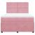 Pat box spring cu saltea, roz, 140x200 cm, catifea GartenMobel Dekor