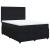 Pat box spring cu saltea, negru, 160x200 cm, catifea GartenMobel Dekor