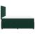 Pat box spring cu saltea, verde închis, 160x200 cm, catifea GartenMobel Dekor