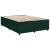 Pat box spring cu saltea, verde închis, 160x200 cm, catifea GartenMobel Dekor