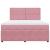 Pat box spring cu saltea, roz, 180x200 cm, catifea GartenMobel Dekor