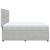 Pat box spring cu saltea, gri deschis, 180x200 cm, catifea GartenMobel Dekor