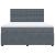 Pat box spring cu saltea, gri închis, 180x200 cm, catifea GartenMobel Dekor