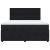 Pat box spring cu saltea, negru, 180x200 cm, catifea GartenMobel Dekor