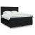 Pat box spring cu saltea, negru, 180x200 cm, catifea GartenMobel Dekor