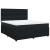Pat box spring cu saltea, negru, 180x200 cm, catifea GartenMobel Dekor