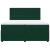 Pat box spring cu saltea, verde închis, 200x200 cm, catifea GartenMobel Dekor