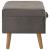 Taburete de depozitare, 3 buc., gri, catifea GartenMobel Dekor
