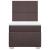 Pat box spring cu saltea, maro închis, 80x200 cm, textil GartenMobel Dekor