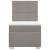 Pat box spring cu saltea, gri taupe, 80x200 cm, textil GartenMobel Dekor